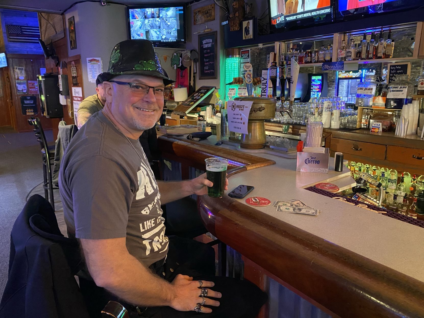 Marci's on Main green beer